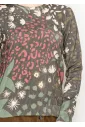 Floral Printed Knit Sweater – Multi