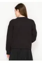 Black Bow Front Cardigan