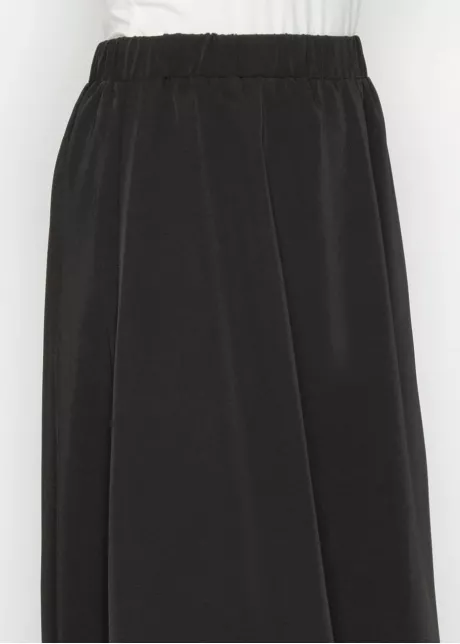 Black Flowy Midi Skirt