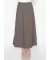 Dark Charcoal A-Line Midi Skirt
