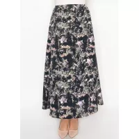 Painterly Abstract Maxi Skirt