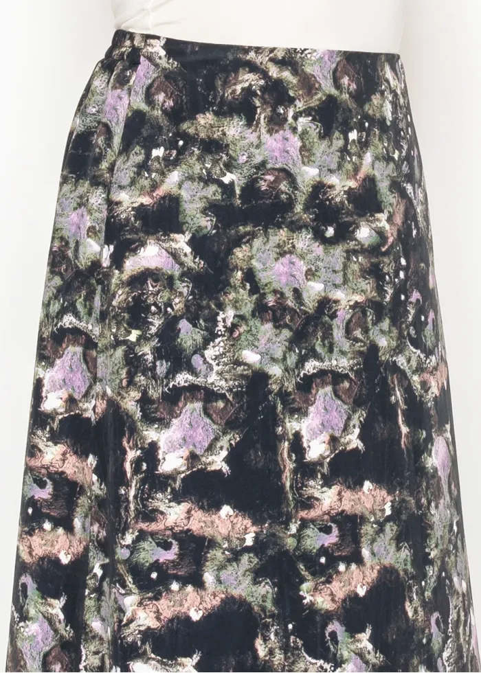 Painterly Abstract Maxi Skirt