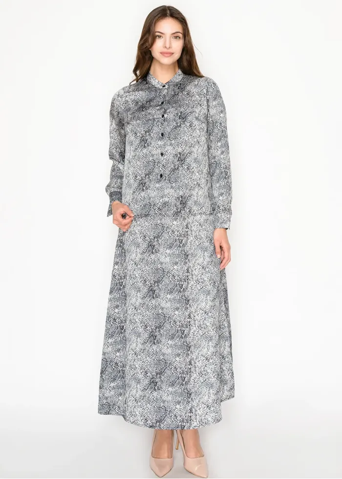 Abstract Grey Print Set
