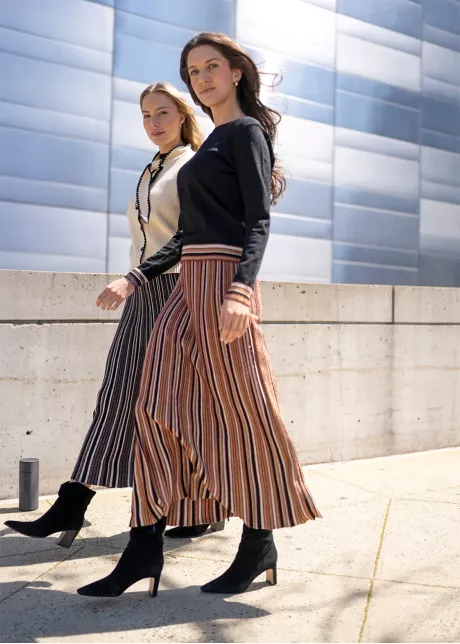 Striped Motion Knit Set