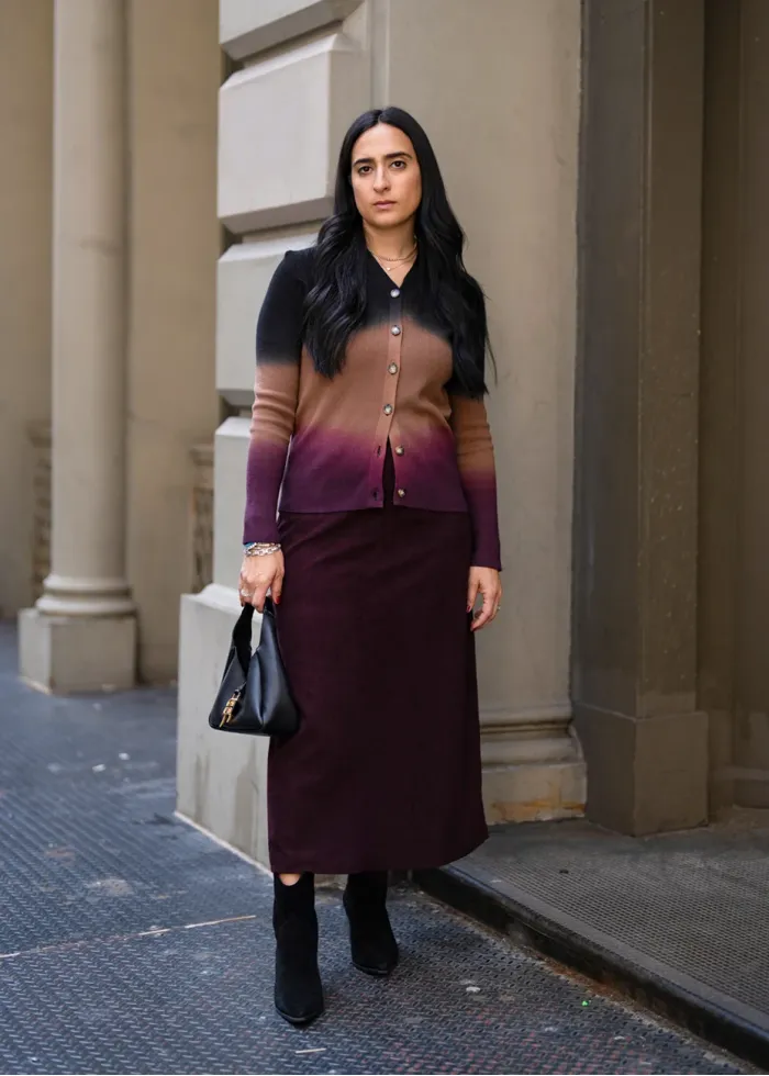 Burgundy Horizon Two-Piece Outfit