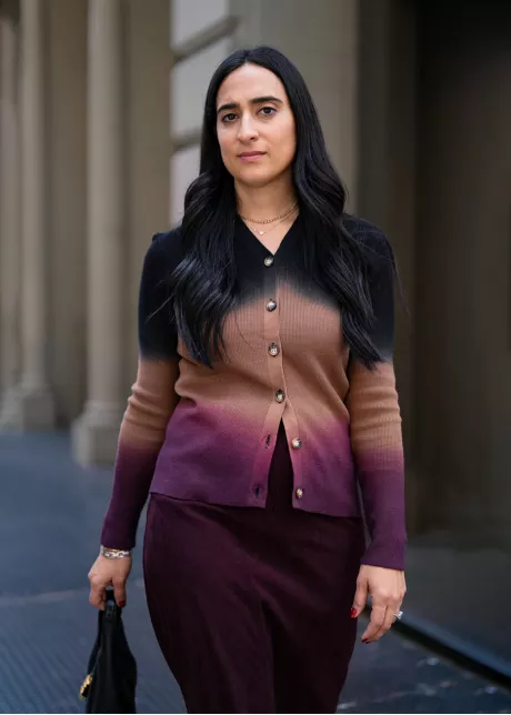 Burgundy Horizon Two-Piece Look