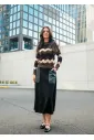 Brown and Burgundy Chevron Sweater