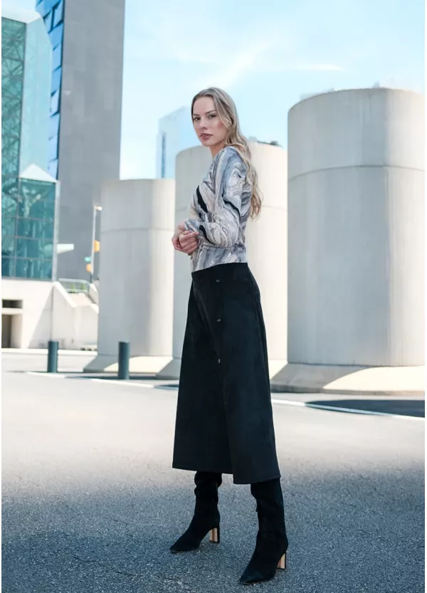 Minimal Marble Knit Outfit