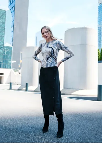 Minimal Marble Knit Outfit