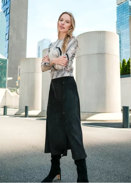 Minimal Marble Knit Outfit