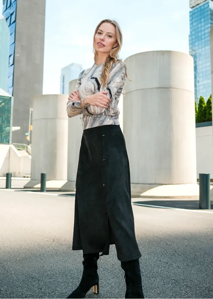 Minimal Marble Knit Outfit