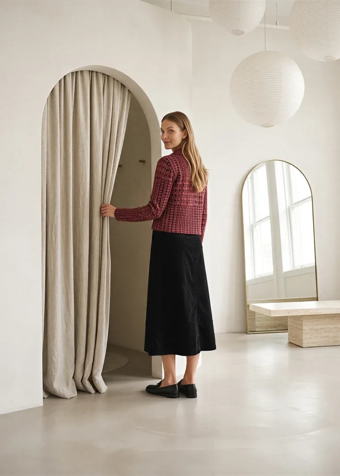 The Burgundy Houndstooth Outfit