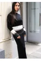 Ribbed Black Knit Maxi Outfit