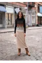 City Stroll Knit Outfit in Mocha & Cream