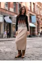 City Stroll Knit Outfit in Mocha & Cream