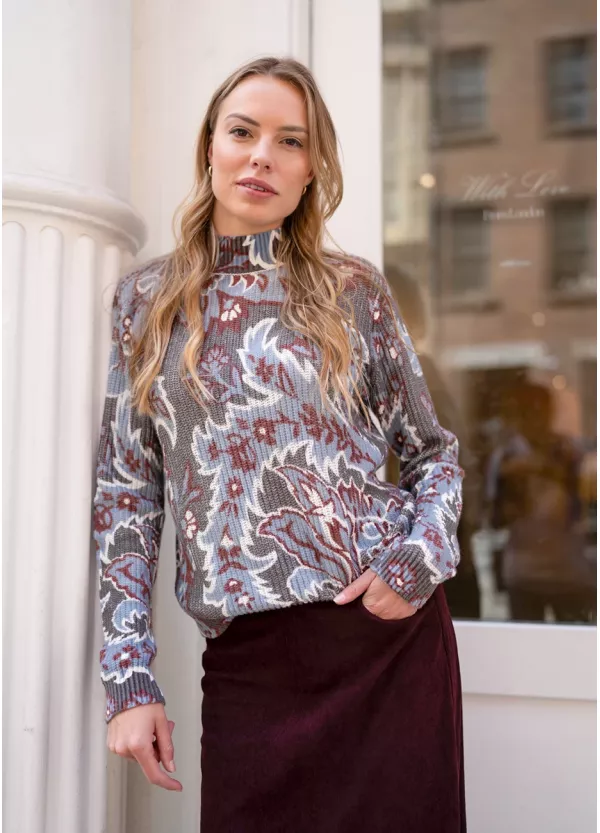 Burgundy Bloom Outfit