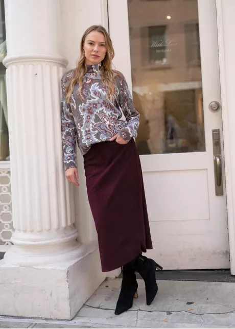 Burgundy Bloom Outfit
