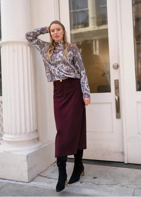 Burgundy Bloom Outfit