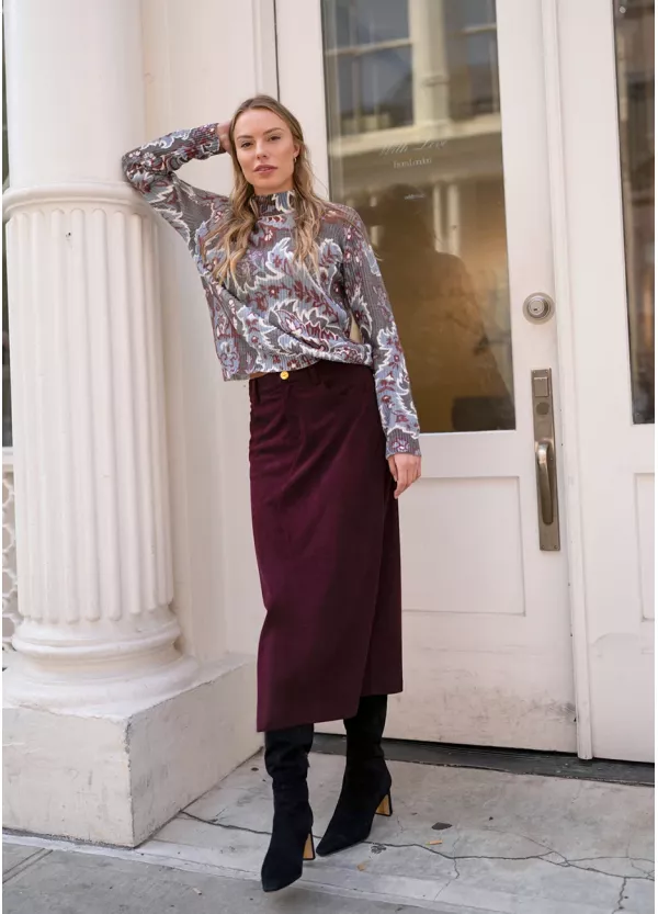 Burgundy Bloom Outfit