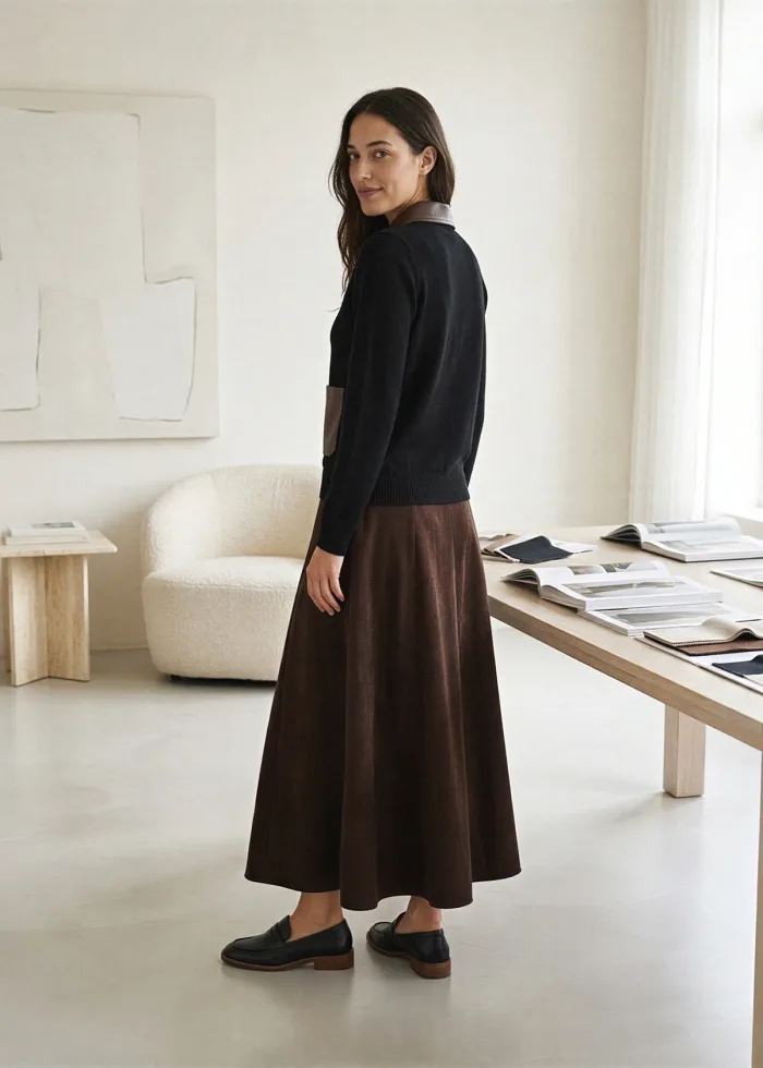 The Black Contrast Trim Outfit