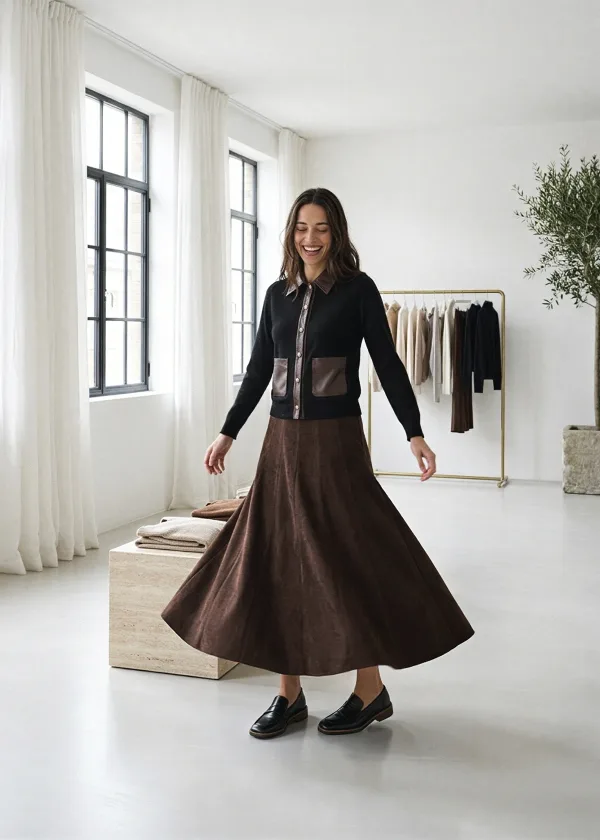 The Black Contrast Trim Outfit