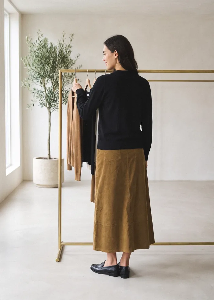 The Gold Leaf Cardigan Outfit