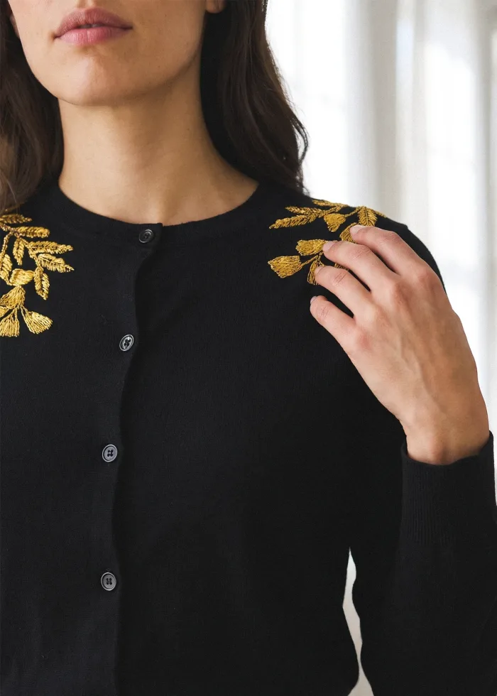 The Gold Leaf Cardigan Outfit