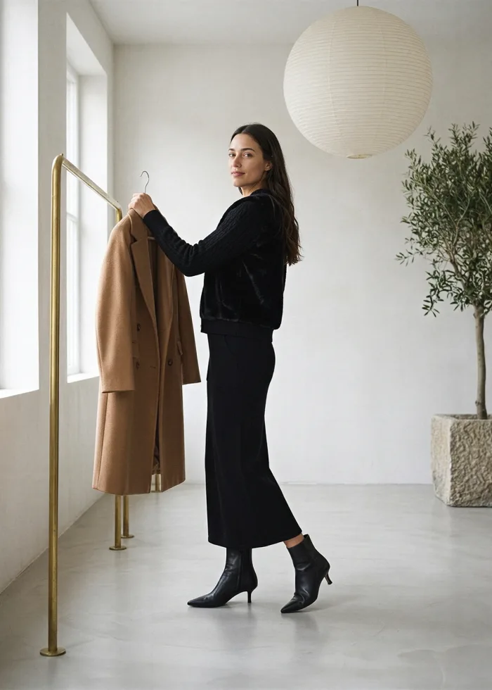 The Black Faux Fur Outfit