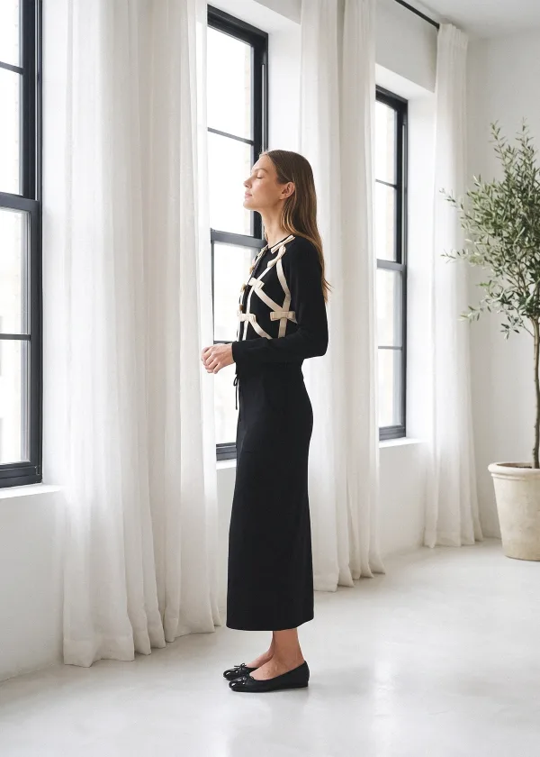 The Ribbon Bow Cardigan Outfit