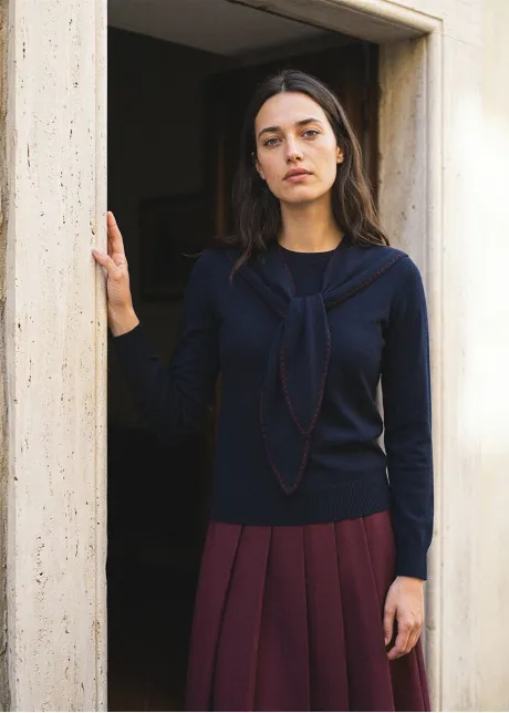 The Navy & Burgundy Outfit