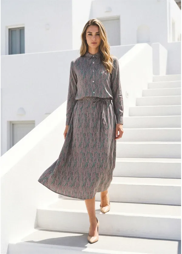 Sage and Rose Paisley Blouse and Skirt Set