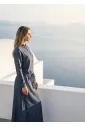 Navy Two-Piece Set with Structured Waist