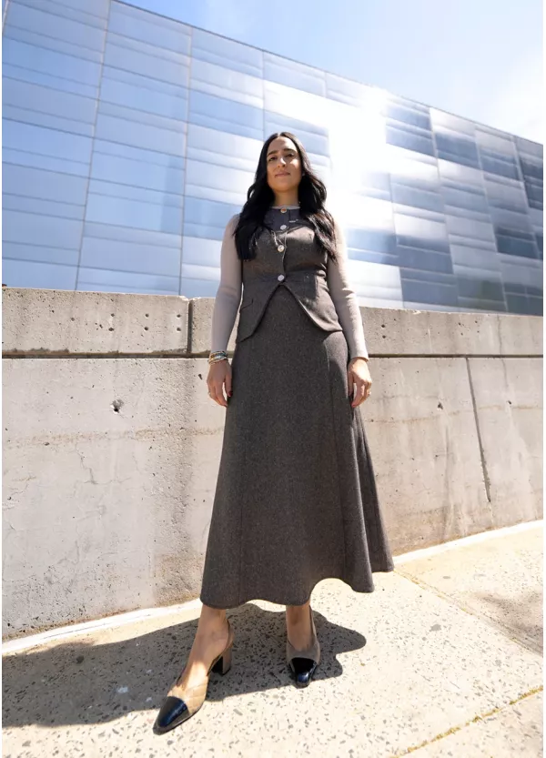 Structured Knit Brown Set