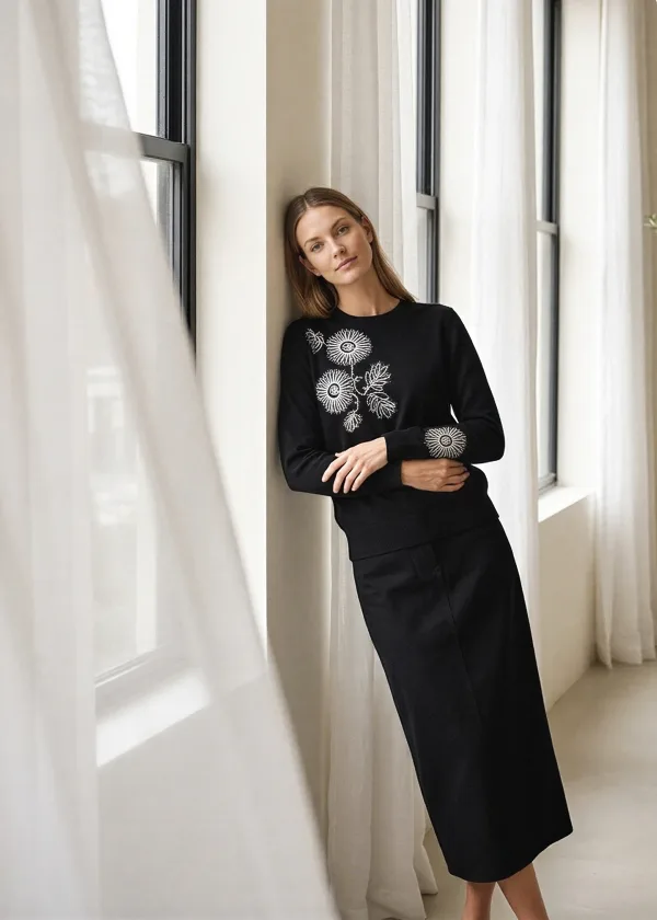 The Black Embroidered Outfit