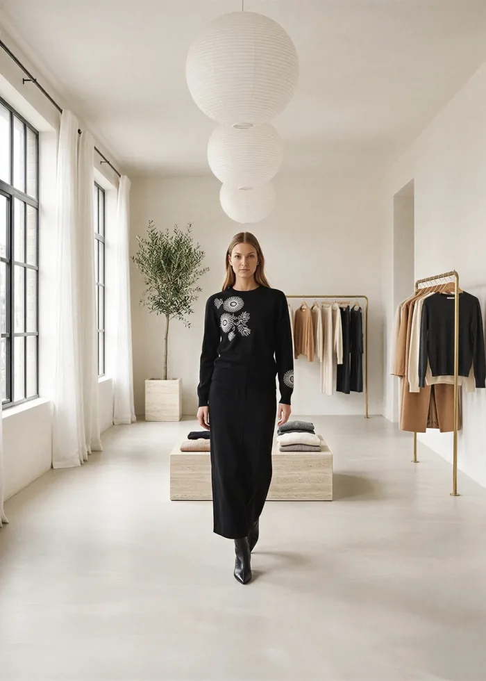 The Black Embroidered Outfit