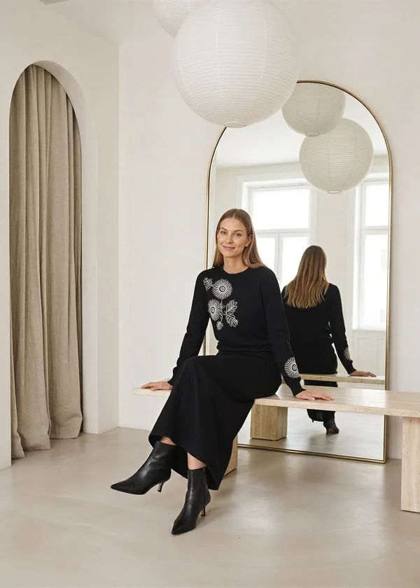 The Black Embroidered Outfit