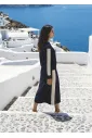 Navy Stripe Panel Sweatshirt and Midi Skirt Set