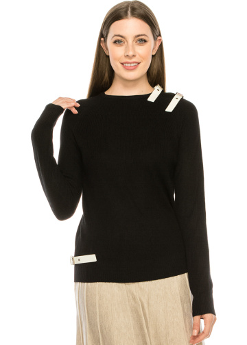 LEATHER STRAPped TOP