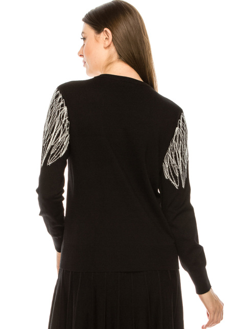 Embroidered detail Top