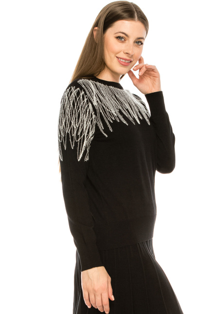 Embroidered detail Top