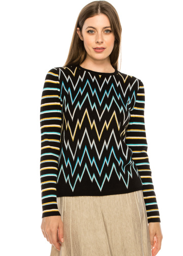 ZigZag Top Black