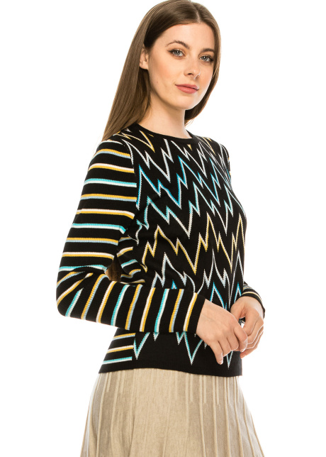 ZigZag Top Black