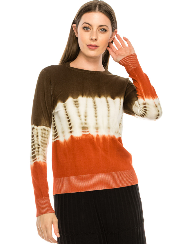 Orange Tye-Dye Top