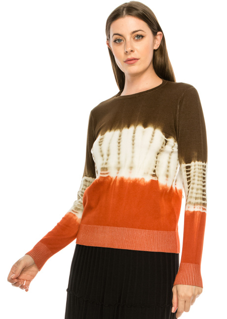 Orange Tye-Dye Top