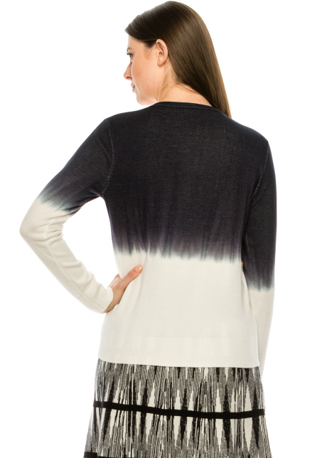Black and White Tye-Dye Top