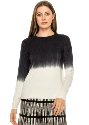 Black and White Tye-Dye Top