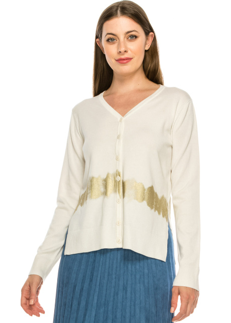 Gold Stripe Cardigan