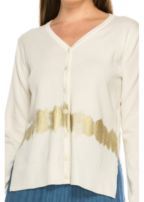 Gold Stripe Cardigan