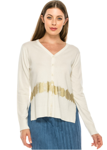 Gold Stripe Cardigan