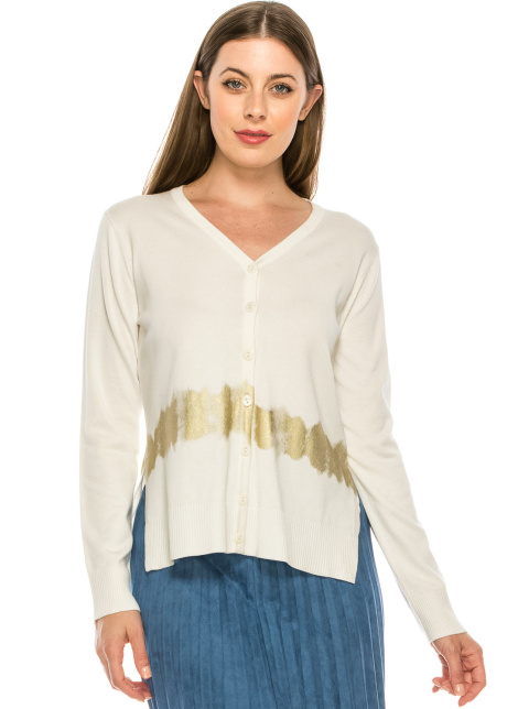 Gold Stripe Cardigan